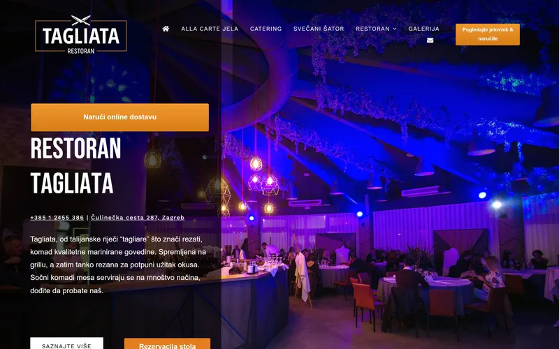 Naslovnica stranice Restoran Tagliata