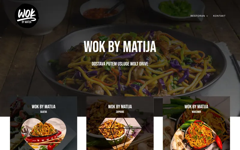 Naslovnica stranice Wok by Matija
