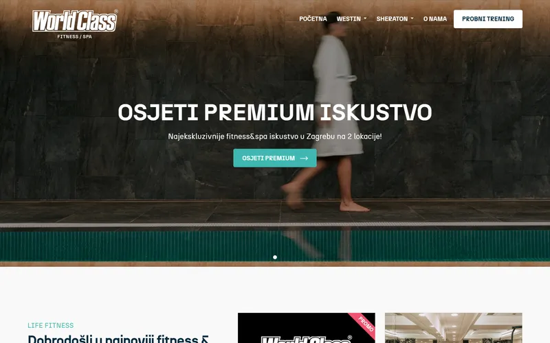 Naslovnica stranice World Class
